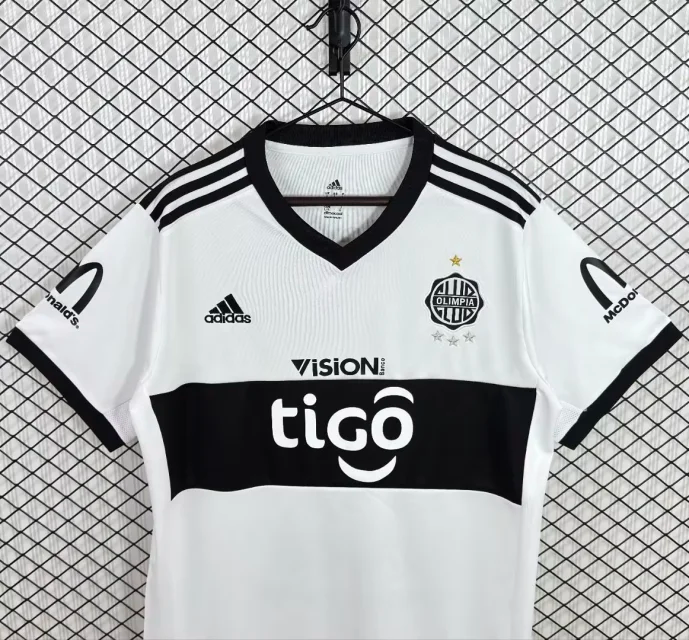 2017 Club Olimpia Home Retro Soccer Jersey