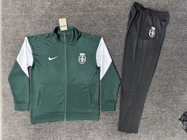 26-27 Sporting Lisbon High Quality Half Pull Tracksuit