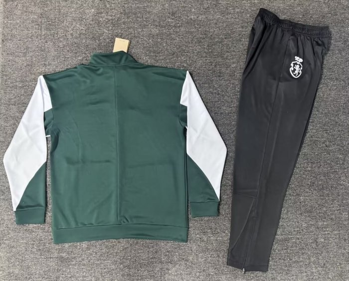 26-27 Sporting Lisbon High Quality Half Pull Tracksuit