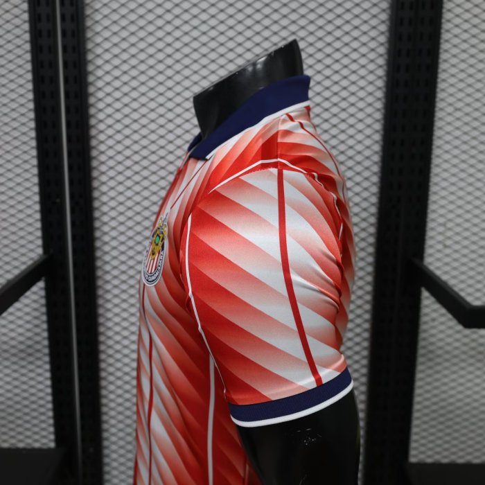 26-27 Chivas Guadalajara Red Retro Version Player Version Soccer Jersey