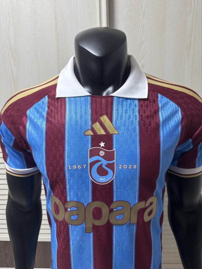 27-28 Trabzonspor Home Player Version Soccer Jersey