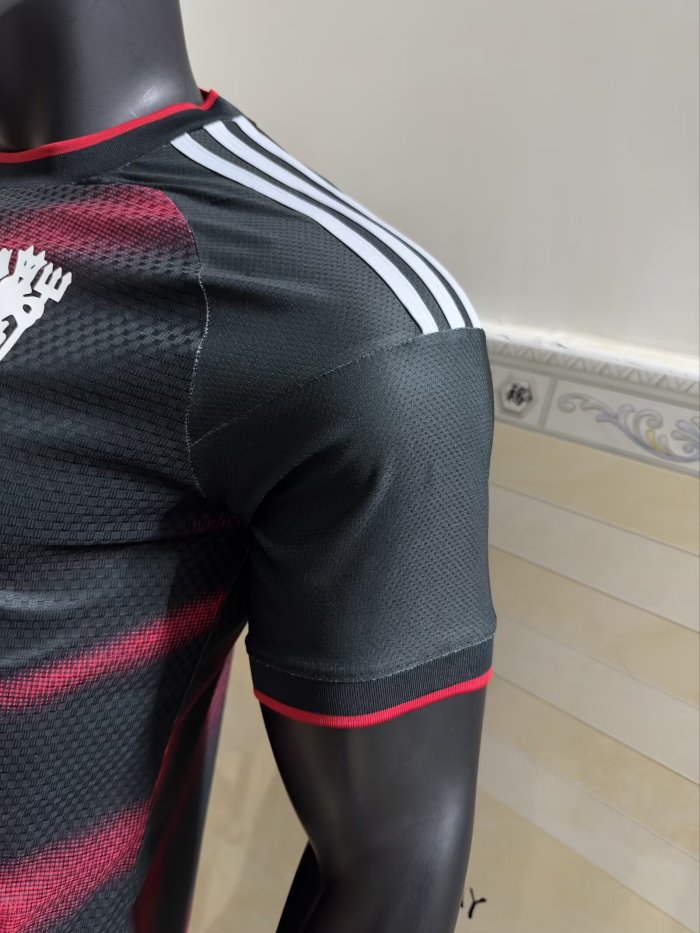 27-28 Man Utd Third Player Version Soccer Jersey