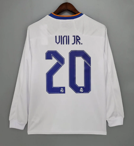 21-22 RMA Home Long sleeves Soccer Jersey