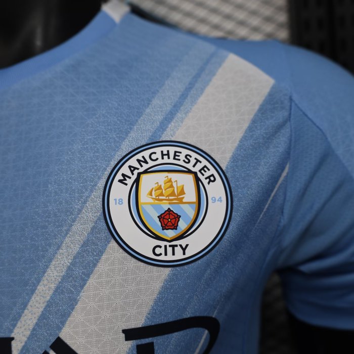 25-26 Man City Home Player Version Soccer Jersey