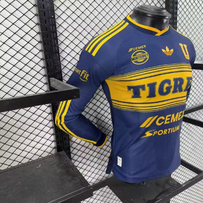 26-27 Tigres UANL Away Long Sleeve Player Version Soccer Jersey*长袖球员