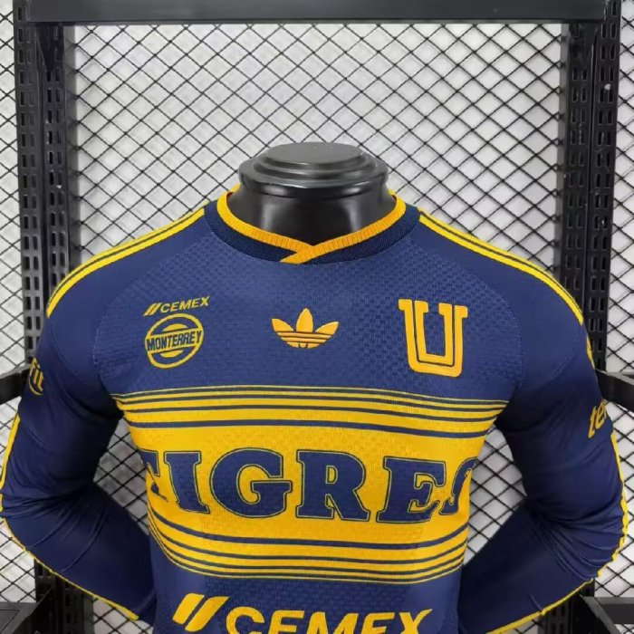 26-27 Tigres UANL Away Long Sleeve Player Version Soccer Jersey*长袖球员