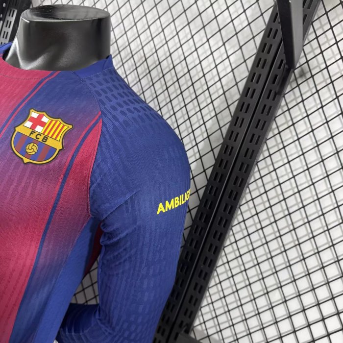 25-26 BAR Home Player Version Soccer Jersey*空白版