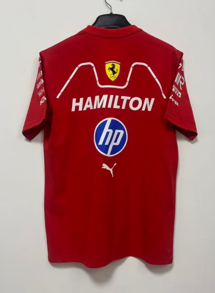 2026 F1 Ferrari New Pattern Short Sleeve Racing Suit