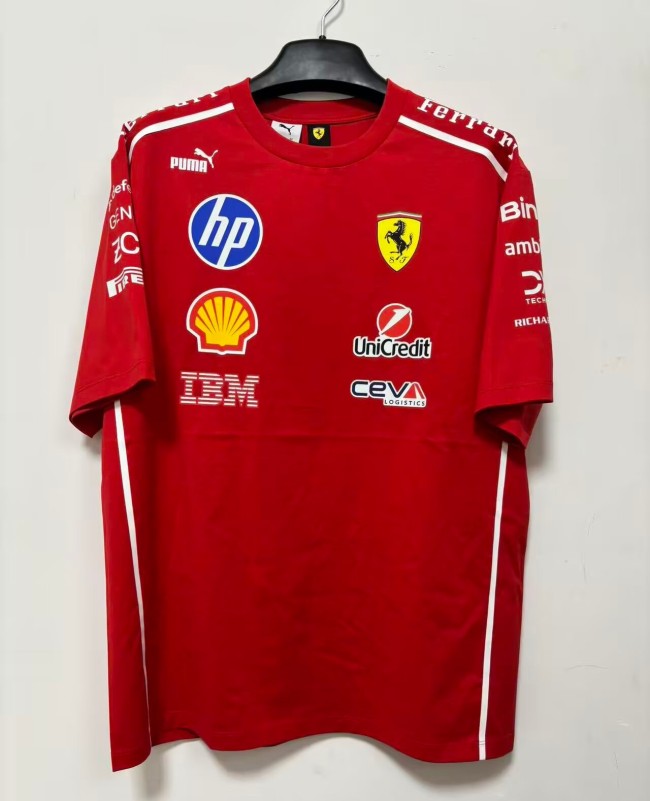 2026 F1 Ferrari New Pattern Short Sleeve Racing Suit