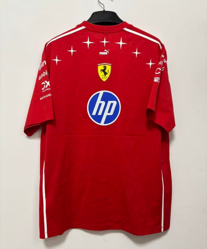 2026 F1 Ferrari New Pattern Short Sleeve Racing Suit
