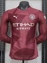 24-25 Man City Third Long Sleeves Player Version Soccer Jersey