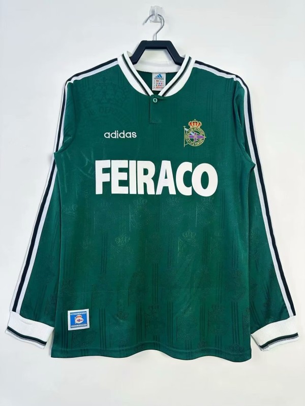 1999-2000 Deportivo de La Coruña Away Long Sleeve Retro Soccer Jersey