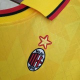 1995-1996 ACM Third Yellow Retro Soccer Jersey