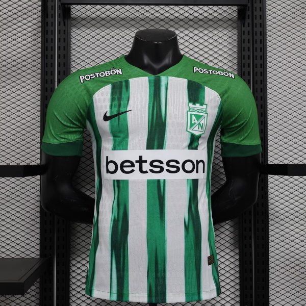 24-25 Atletico Nacional Home Player Version Soccer Jersey