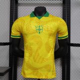 24-25 Brazil Comma Yellow Special Edition Player Version Soccer Jersey