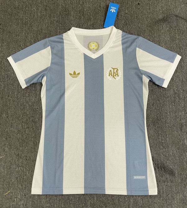 24-25 Argentina 50th Commemorative Edition Fans Women Soccer Jersey 女装