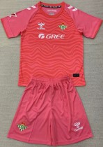 24-25 Real Betis Pink GoalKeeper Kids Soccer Jersey