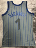 1994-95 Magic HARDAWAY #01 Grey Retro Top Quality Hot Pressing NBA Jersey