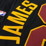 CLEVELAND JAMES # 23 Black Top Quality Hot Pressing NBA Jersey