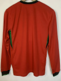 2024 Portugal European Cup Home Long Sleeve Fans Version Soccer Jersey