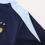 24-25 France High Quality Half Pull Tracksuit
