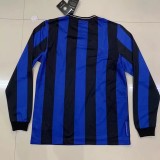 2009-2010 INT Home Long Sleeve Retro Soccer Jersey (欧冠决赛字)