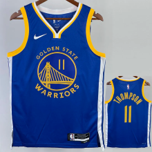 22-23 WARRIORS THOMPSON #11 Blue Top Quality Hot Pressing NBA Jersey