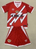 24-25 Rayo Vallecano Away Kids Soccer Jersey