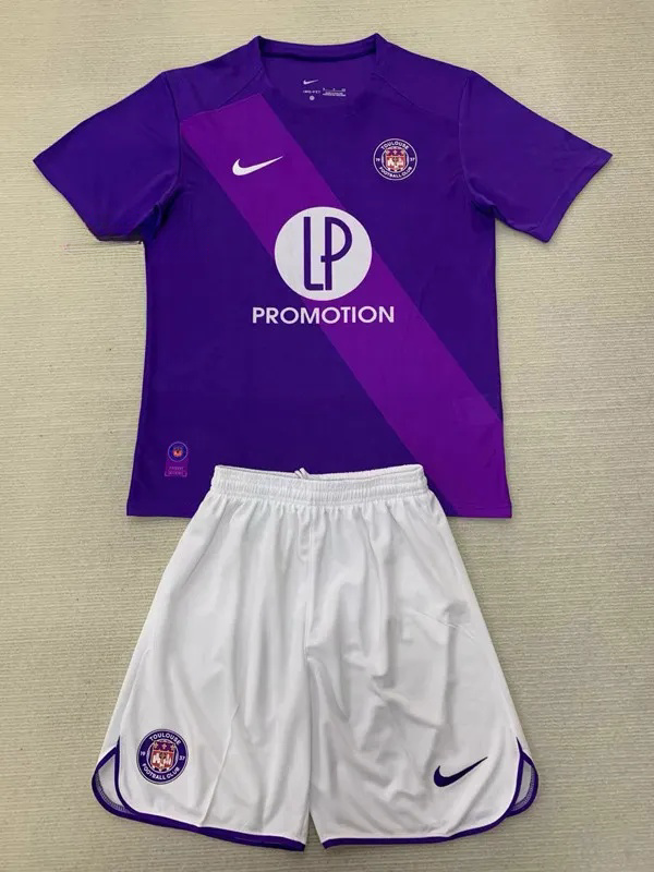 24-25 Toulouse Home Kids Soccer Jersey