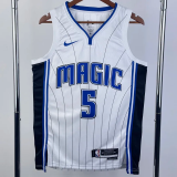 22-23 Magic BANCHERO #5 White Top Quality Hot Pressing NBA Jersey