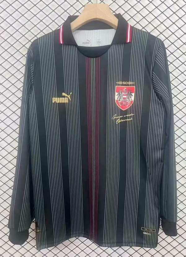 24-25 Austria 50th Commemorative Edition Long sleeves Fans Version Soccer Jersey