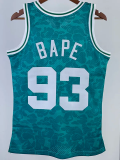 2023 CELTICS & BAPE #93 Green Top Quality Hot Pressing NBA Jersey