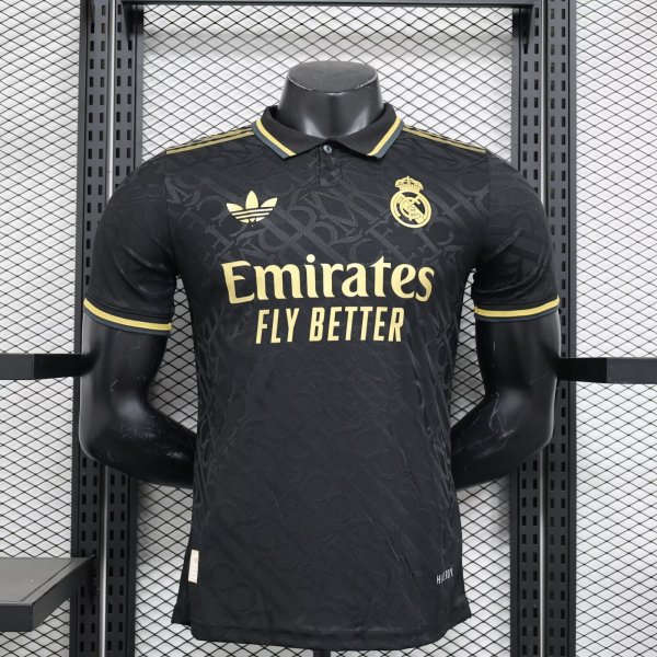 24-25 RMA Black Special Edition Player Version Soccer Jersey