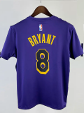 2023 LAKERS BRYANT #8 Purple Quick drying T-shirt (Trapeze Edition) 飞人版
