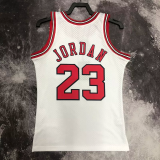 1998 BULLS JORDAN #23 White Retro Top Quality Hot Pressing NBA Jersey