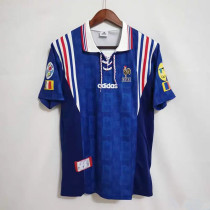 1996 France Home Retro Soccer Jersey