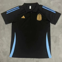 24-25 Argentina Black Polo Short Sleeve