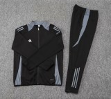 2024 AD Black Jacket Tracksuit