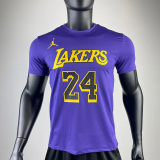 2023 LAKERS BRYANT #24 Purple Quick drying T-shirt (Trapeze Edition) 飞人版
