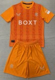 24-25 Rangers Orange Goalkeeper Kids Soccer Jersey
