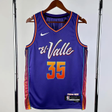 23-24 SUNS DURANT #35 Purple City Edition Top Quality Hot Pressing NBA Jersey