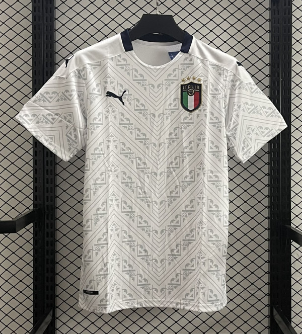 20-21 Italy Away White Retro Soccer Jersey