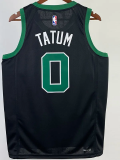 22-23 CELTICS TATUM #0 Black Top Quality Hot Pressing NBA Jersey (Trapeze Edition)