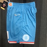 21-22 Clippers Blue City Edition Top Quality TrainingPants
