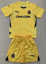24-25 Marseille Yellow GoalKeeper Adult Suit
