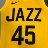 22-23 JAZZ MITCHELL #45 Yellow Top Quality Hot Pressing NBA Jersey