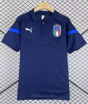 24-25 Italy Royal Blue Polo Short Sleeve