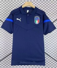 24-25 Italy Royal Blue Polo Short Sleeve