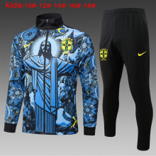 24-25 Brazil High Quality Kids Jacket Tracksuit