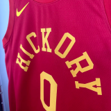 2018-2019 Indiana Pacers HALIBURTON #0 Red Retro Top Quality Hot Pressing NBA Jersey